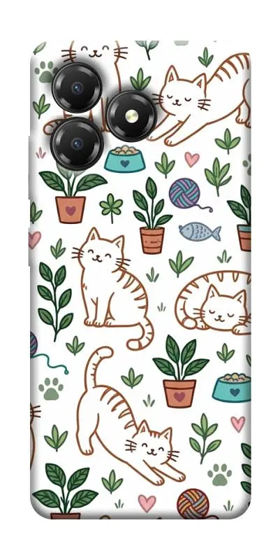 TPU чохол Demsky Cats pattern для ZTE Blade A36