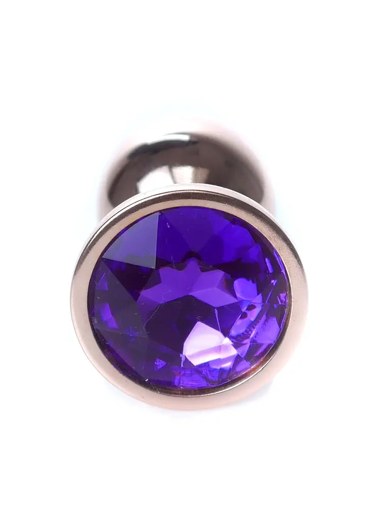 Анальна пробка - Jewellery Red Gold Plug Purple - фото 2