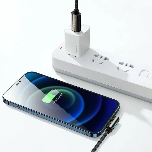 Кабель Baseus Legend Series Elbow Fast Charging Data Cable Type-C to iP PD 20W 2m CATLCS-A01 Black - фото 3