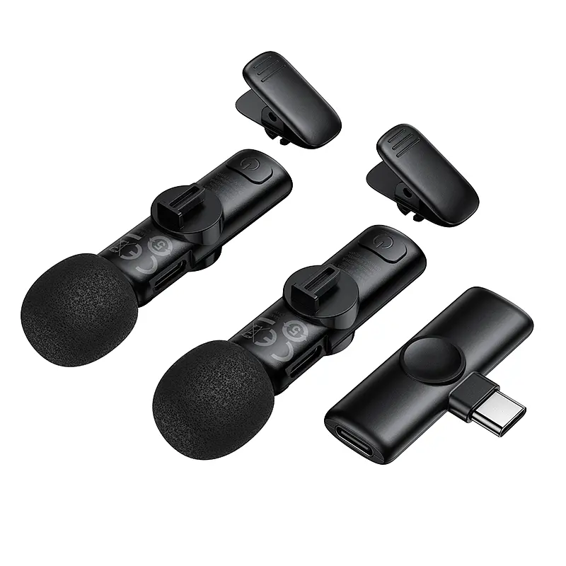 Бездротова мікрофонна система BOROFONE BFK16A Winner dual-mic (Type-C) Black - фото 5