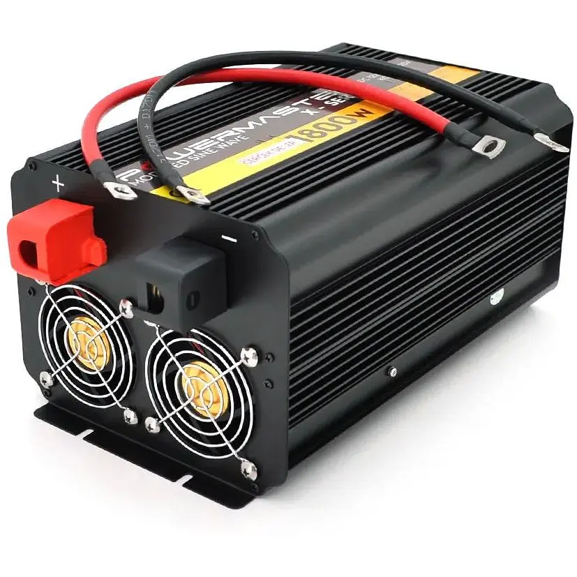 Инвертор напряжения Powermaster, 24V/220V, 1800W с модифицированной синусоидой, 2 Shuko, клеммы - фото 2