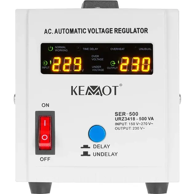 Стабілізатор напруги Kemot SER-500 500VA 150Vac-270Vac - фото 2