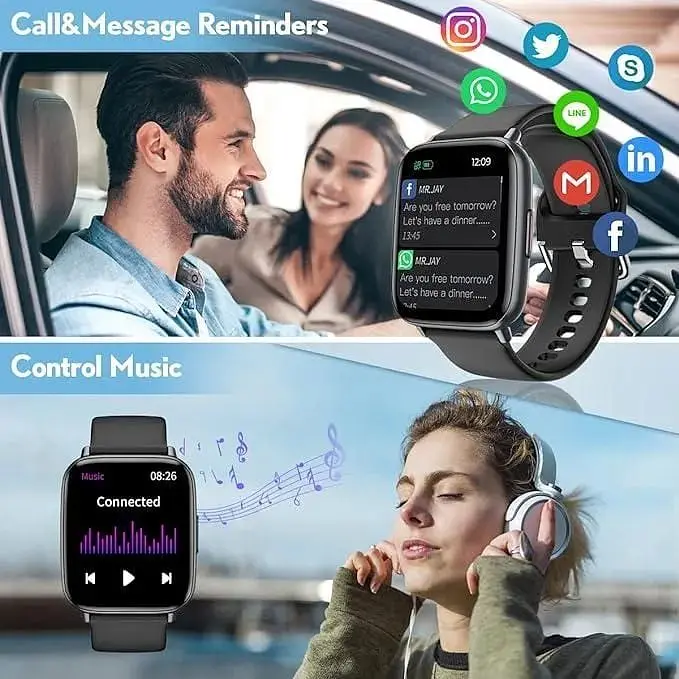 Фітнес смарт-годинник Halothx Smartwatch IP68 Водонепроникні - фото 5