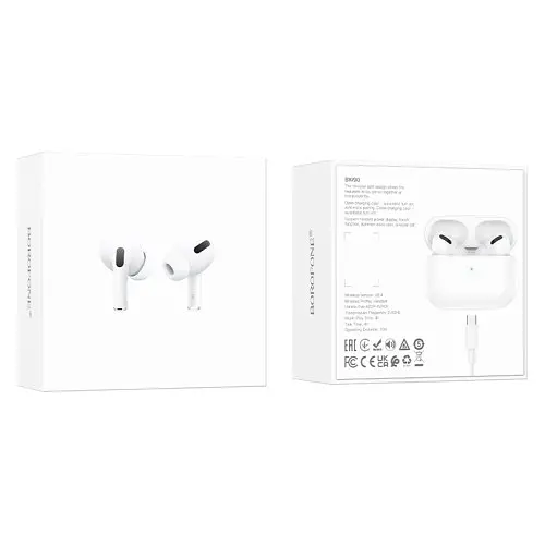 Бездротові навушники BOROFONE BW90 True wireless stereo headset TWS білі - фото 2