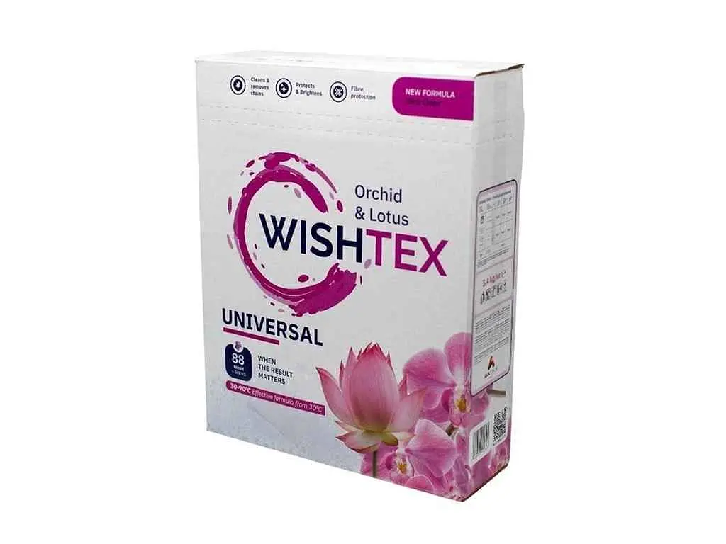 Пральний порошок WISHTEX 5,4 кг руч/авт Universal Orchid & Lotus