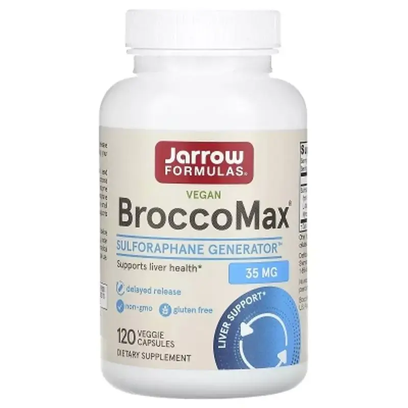 Вітамінно-мінеральний комплекс Jarrow Formulas Екстракт насіння броколі, 35 мг, Vegan BroccoMax, 120 вегетаріанс. (JRW-20211)