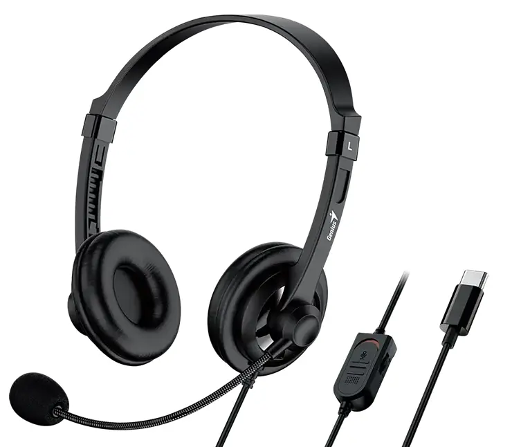 Гарнитура Genius HS-230U USB-C Black (7095641) - фото 3