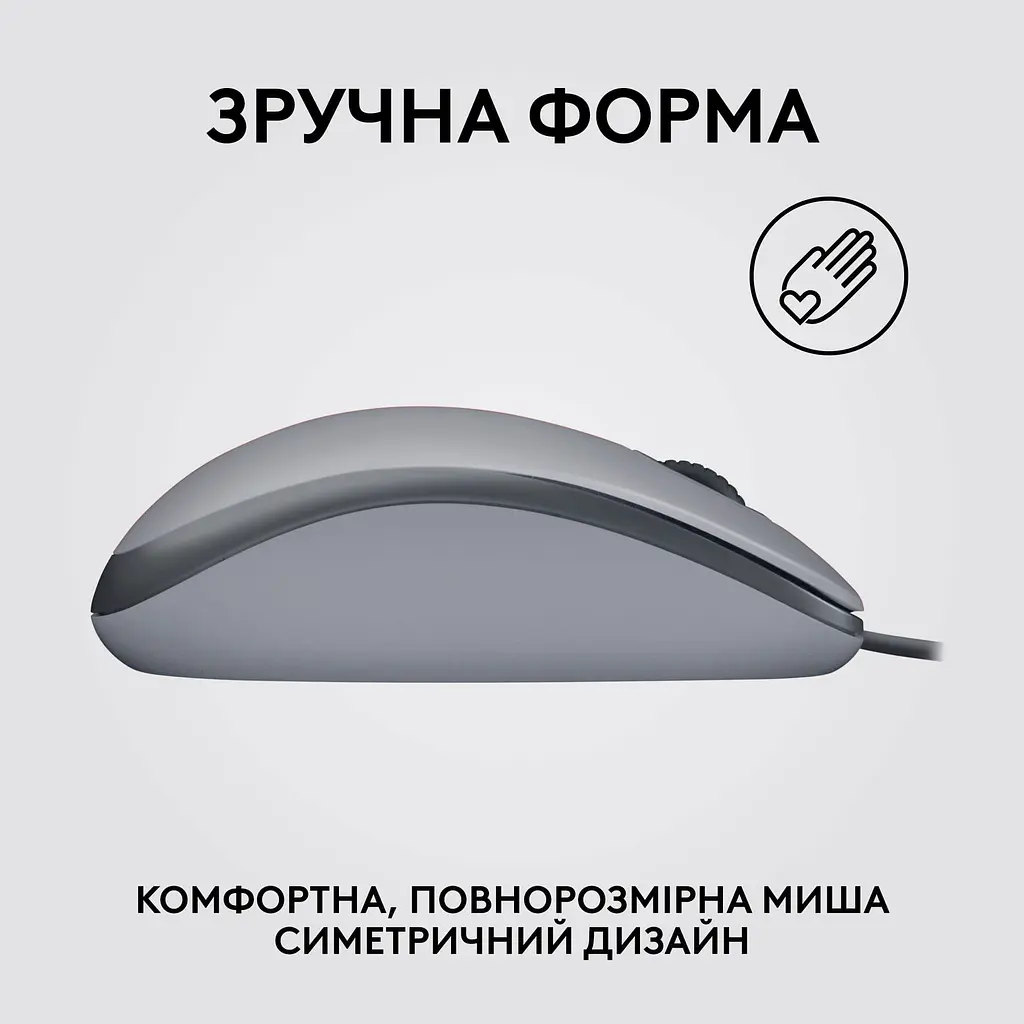 Бездротова миша Logitech M110 USB Silent Mid Gray (L910-006760) (910-006760) - фото 5