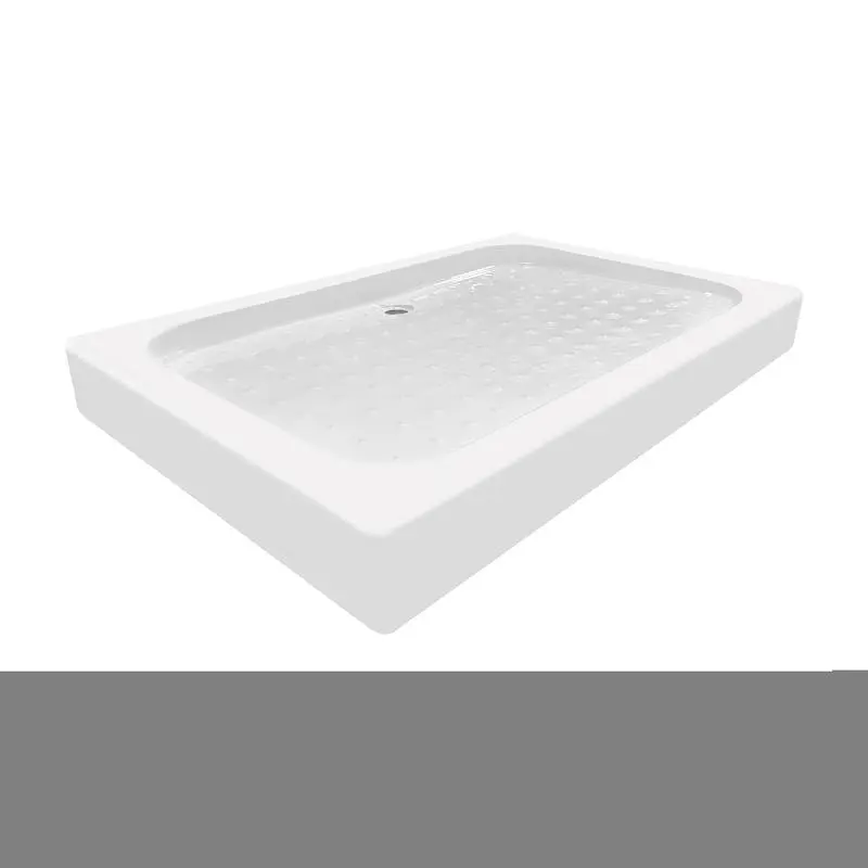 Душовий піддон Kapielka ST120x80x14 низький прямокутний діаметр зливу 52 мм Lidz Білий - фото 2