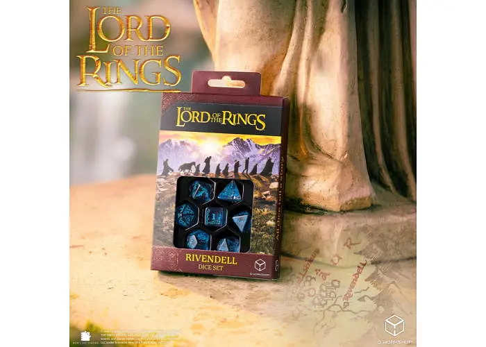 Набір кубиків The Lord of the Rings: Rivendell Dice Set - Water (7 шт.) (LOTR/190166/RIV/A2) - фото 9