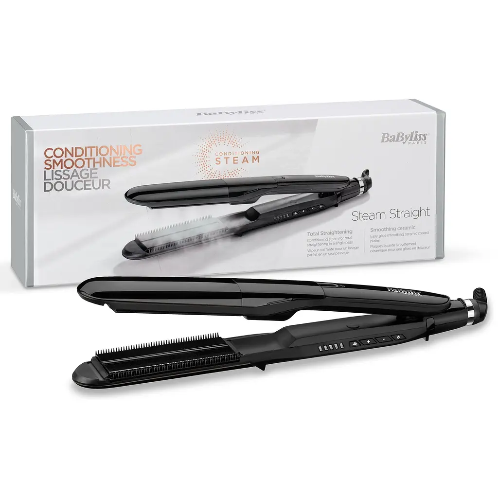 Випрямляч для волосся Babyliss Conditioning Smoothness ST492E чорний - фото 5