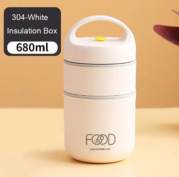 Термос для еды - ланчбокс FOOD 0.68л пищевой термос с контейнером - фото 2