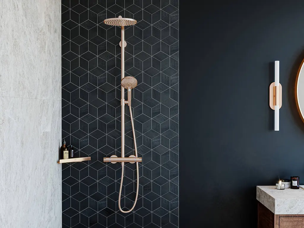 Полочка угловая Hansgrohe AddStoris 14.8 х14.8 x 30.5 см Chrome 41741000, Хром - фото 4