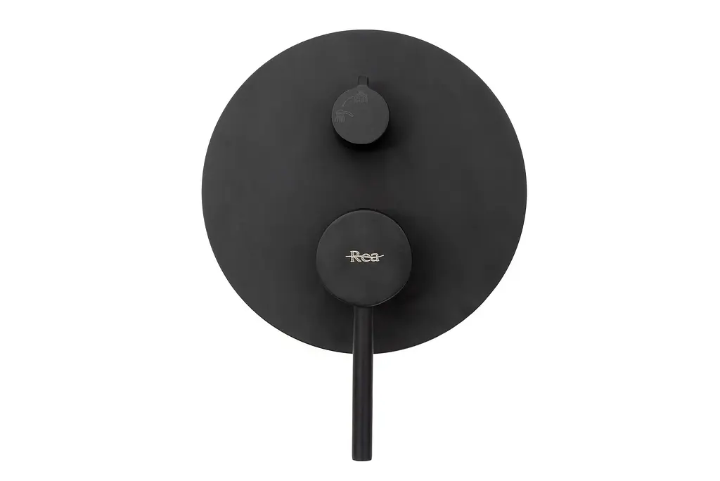 Душевая система скрытого монтажа Rea Lungo black + BOX черный матовый REA-P4100, Черный матовый - фото 3