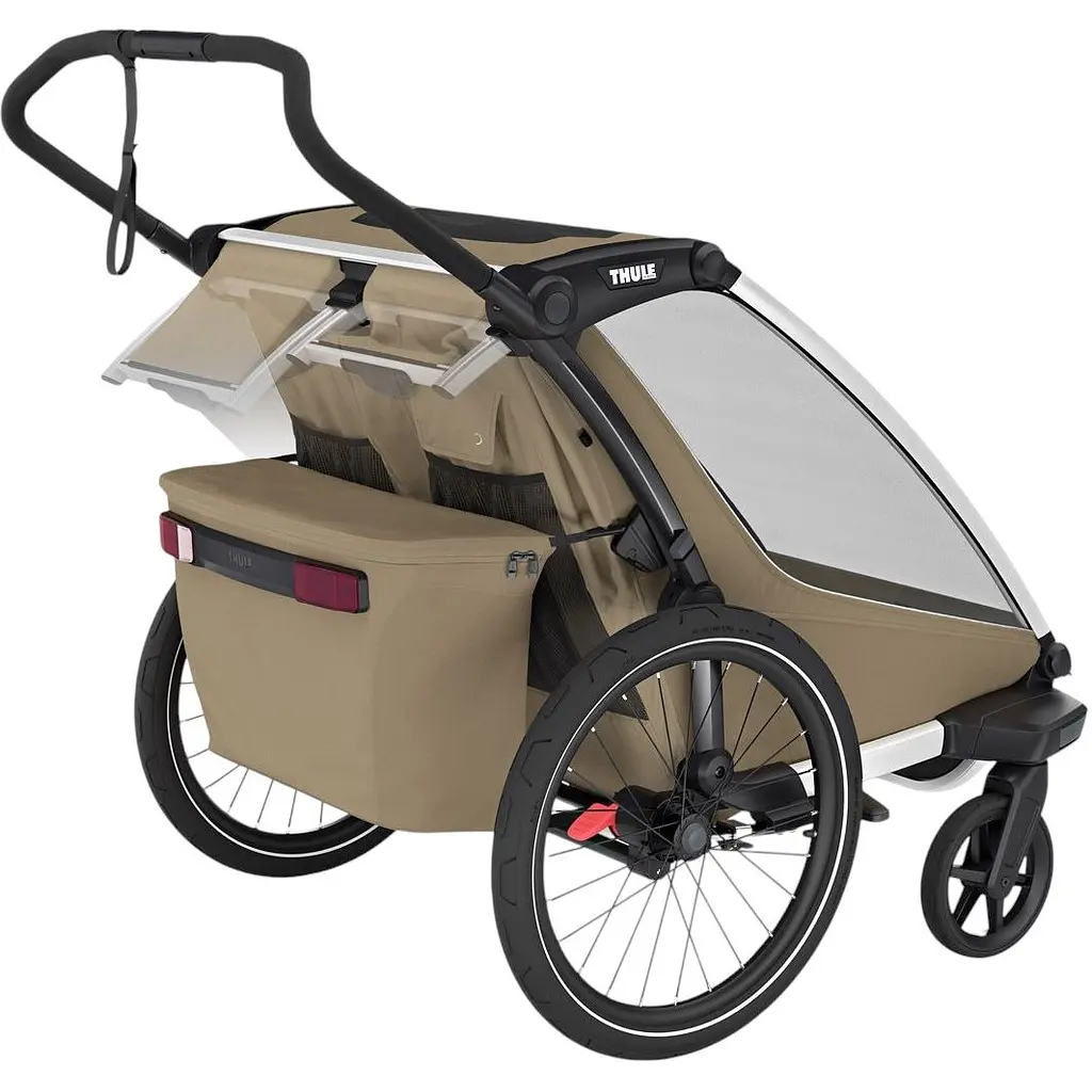 Дитяча коляска Thule Chariot Cross 2 Double (Faded Khaki) (TH 10201037) - фото 3