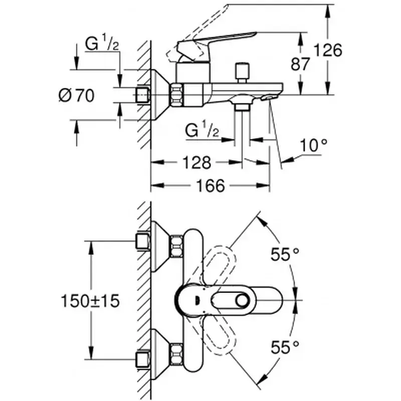 Змішувач Grohe BauLoop (23603000) - фото 2