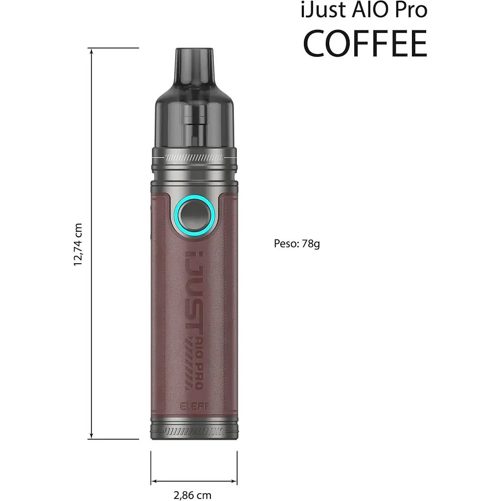 Под-система электронная сигарета Eleaf iJust Aio Pro Pod 75W 3000mAh 2ml Kit Brown (15774) - фото 2