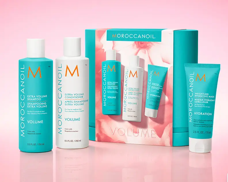 Набір об’єм Moroccanoil Holiday Extra Volume шампунь, кондиціонер, маска