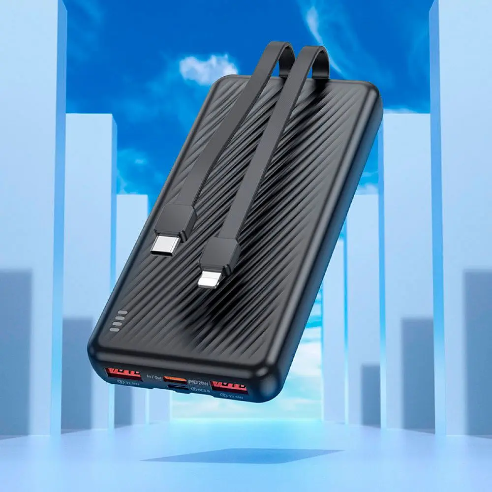 Зовнішній акумулятор Borofone BJ57 Graceful 10000mAh 22.5W Black [130202] - фото 4