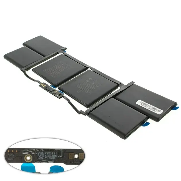 Аккумулятор для ноутбука Apple MacBook Pro 16" 2019 (модели A2113, A2141), оригинальная, 11.36V 8790mAh 99.8Wh, черная - фото 2