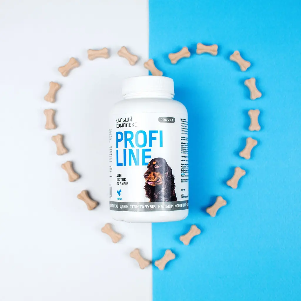 Вітаміни для собак ProVET Profiline Calcium complex для кісток та зубів 100 таблеток - фото 6