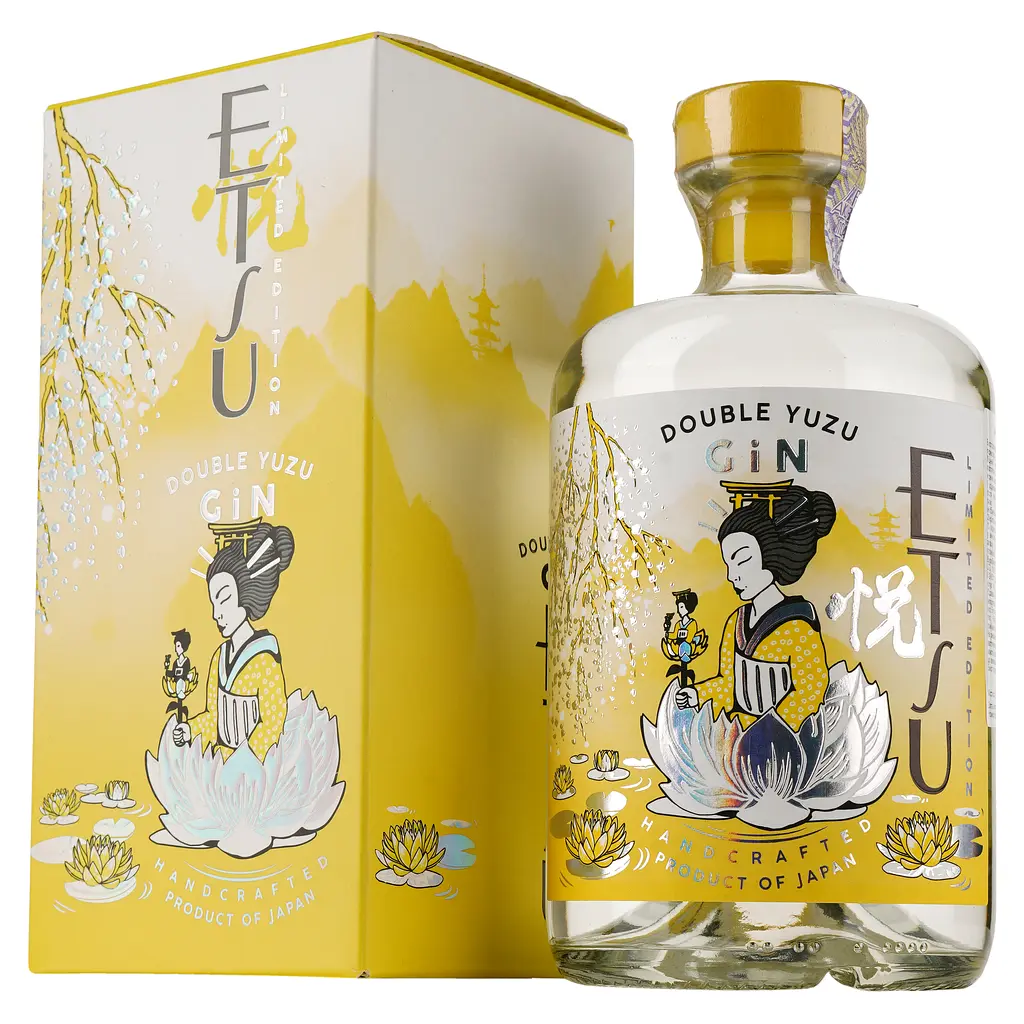 Джин Etsu Double Yuzu, 43%, 0,7 л, в подарочной упаковке - фото 2