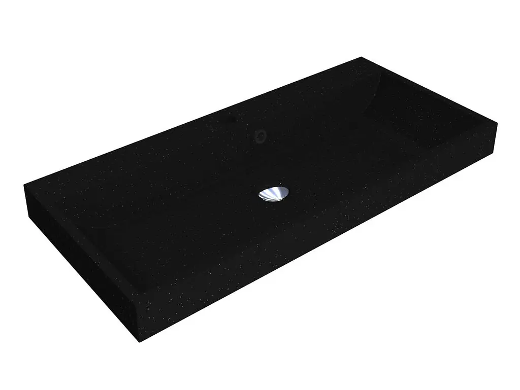 Умивальник Miraggio Varna 900 mirastone black Чорний матовий 0000453 - фото 2