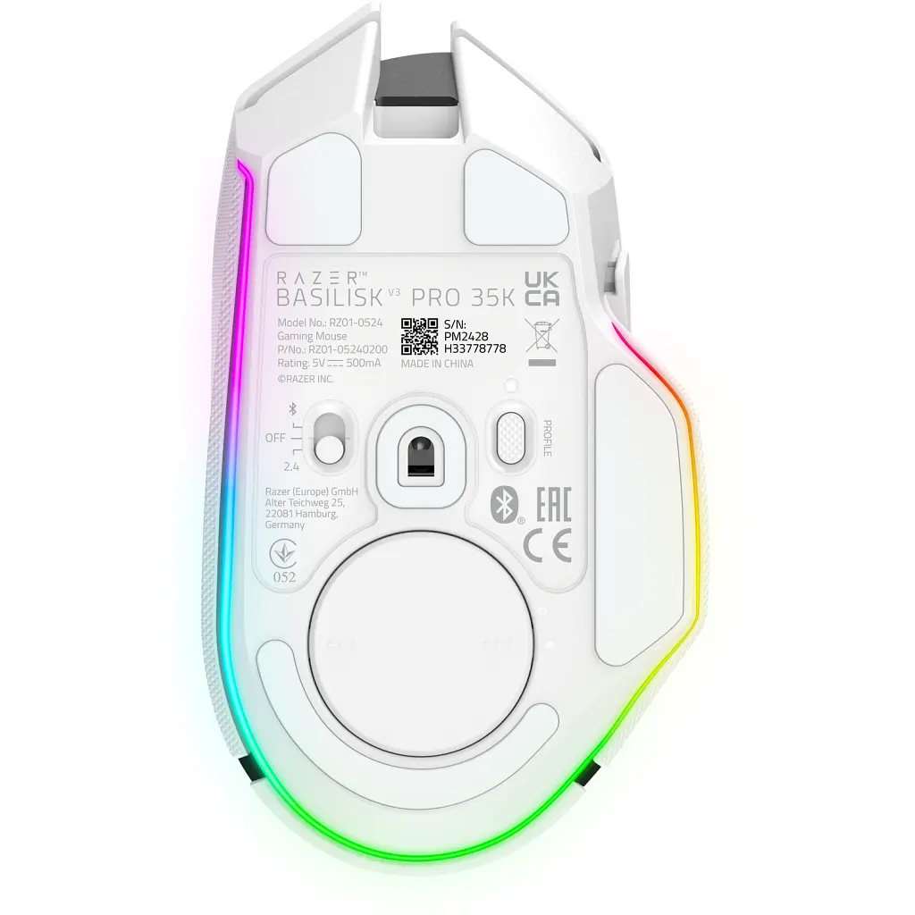 Мишка Razer Basilisk V3 Pro 35K Wireless/Bluetooth White (RZ01-05240200-R3G1) - фото 8