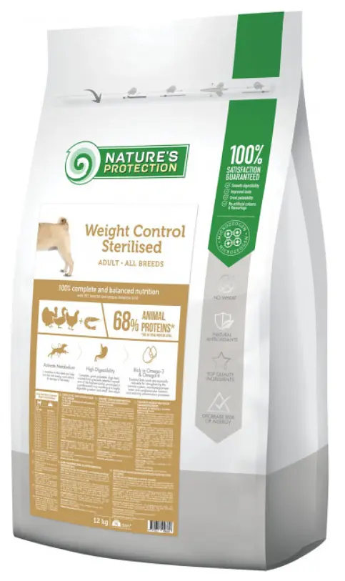 Сухий корм Nature's Protection Weight Control Sterilised Adult all breeds 4 кг для собак після стерилізації - фото 2