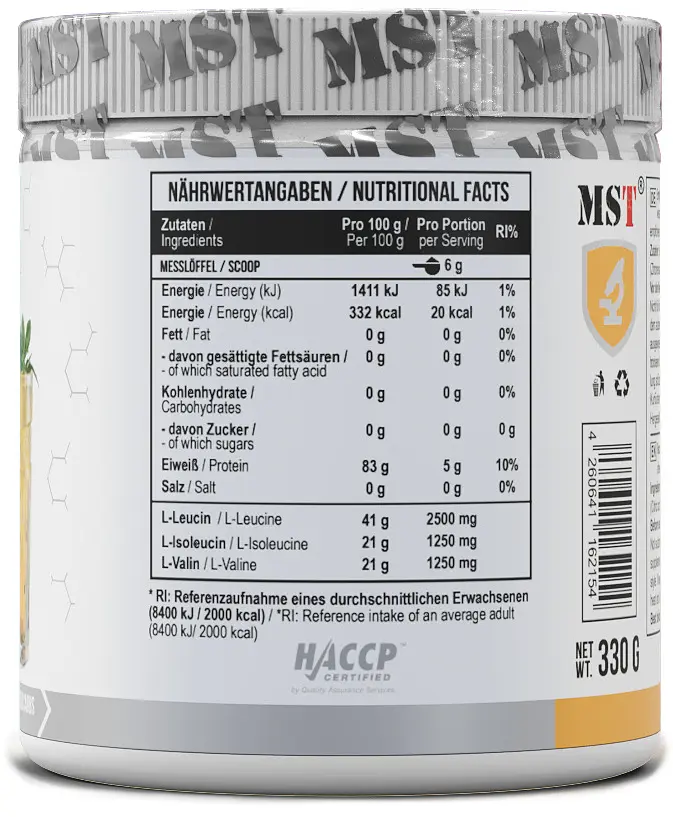 MST BCAA Zero Комплекс Амінокислот без цукру - 330 г - фото 2