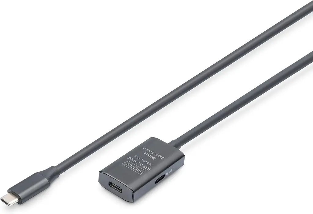 Подовжувач Digitus USB 3.2 Gen1 Active Cable 5G, C/M-C/F, 5м, чорний teh0013738 - фото 2
