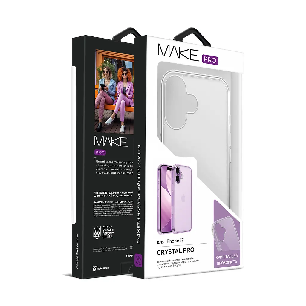Чохол MAKE Apple iPhone 17 Crystal Pro - фото 2