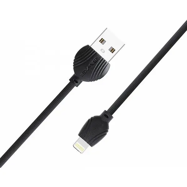 Кабель Awei CL-63 Lightning cable 1m Black - фото 3