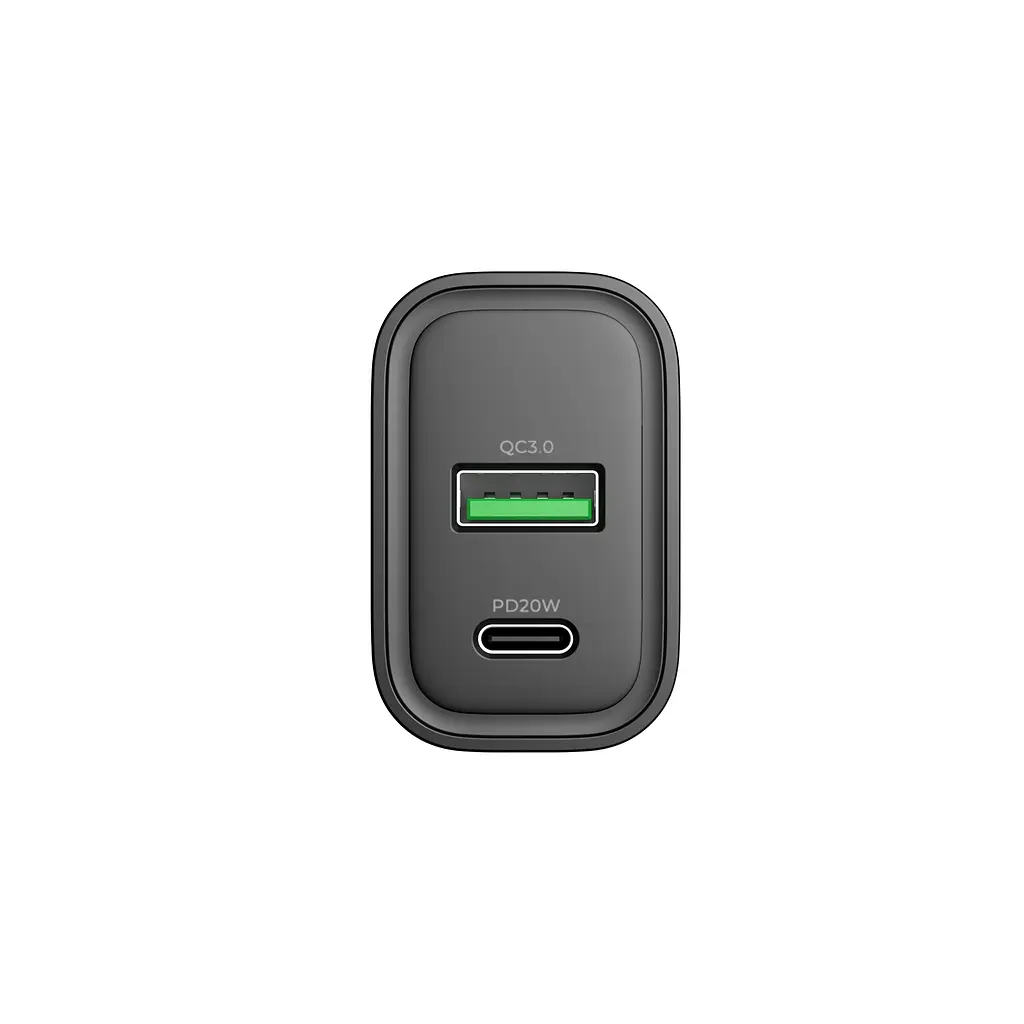 Зарядний пристрій Havit UC111 PRO 20W USB-A+USB-C Black (HV-UC111-PRO-BK) - фото 4