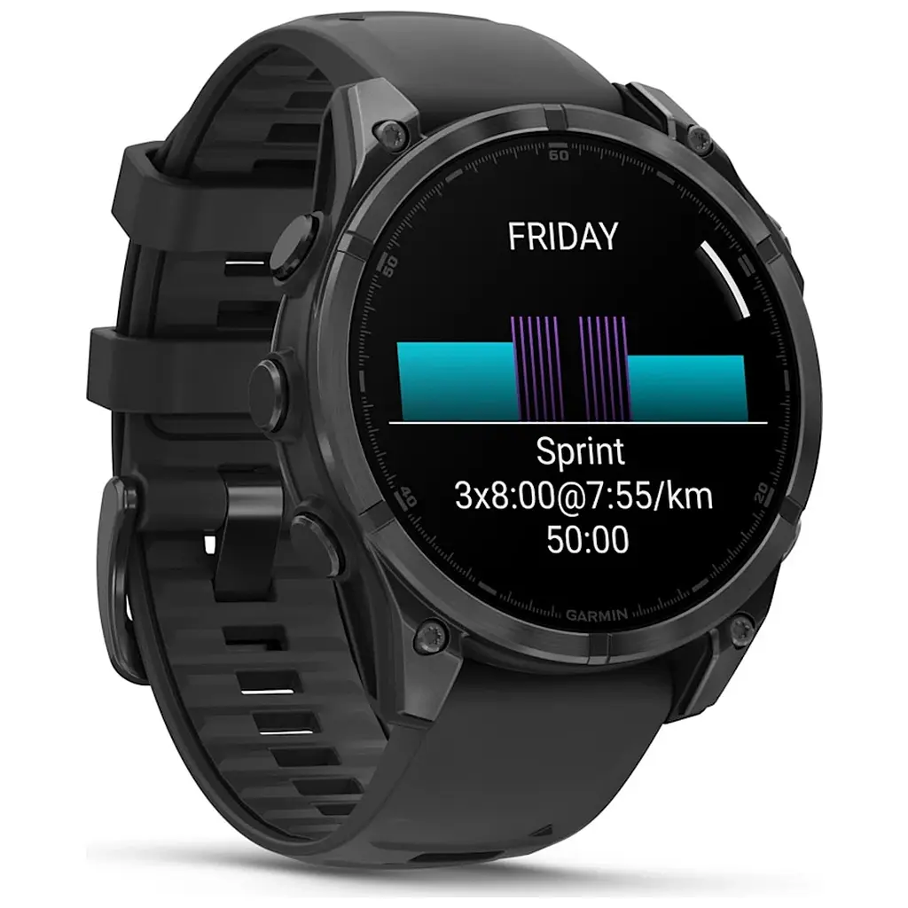 Смарт-годинник Garmin fenix 8 47mm, AMOLED, Glass/SS, SlateGray Steel/Black, BlkBnd, GPS (010-02904-00) - фото 3