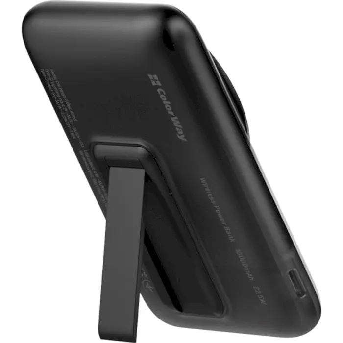 Повербанк ColorWay MagSafe 10000 mAh 22.5W Black (CW-PB100LPA3BK-WPDD) - фото 4