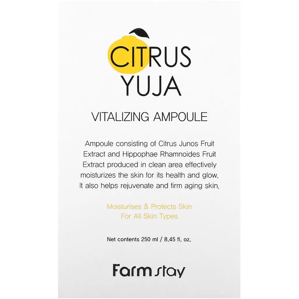 Сыворотка для лица FarmStay Citrus Yuja Vitalizing Ampoule 250 мл - фото 2