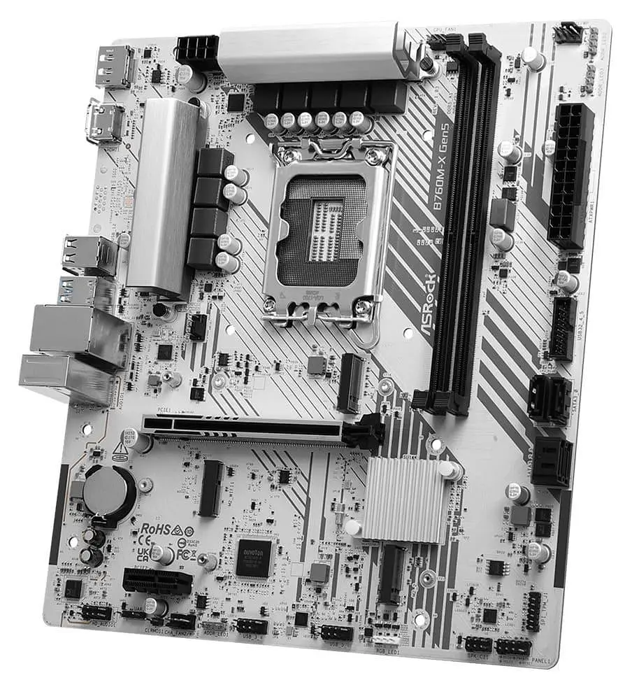 Материнська плата AsRock B760M-X GEN5 (B760M-X GEN5) (Socket 1700, Intel B760, Micro-ATX) - фото 3