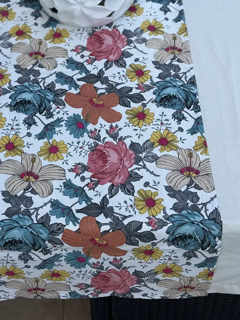 Скатертина Ecotton DUCK 170х200 см водовідштовхувальна з квітами (25157) - фото 4