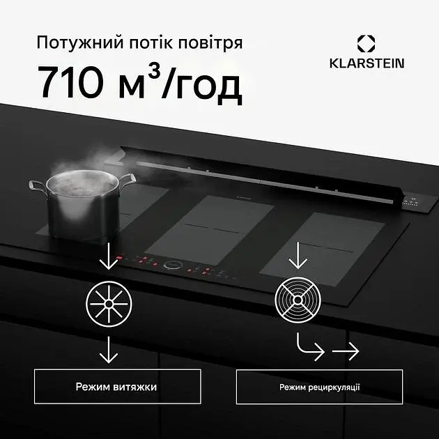 Витяжка висувна Klarstein Brisa 90 (10046382) - фото 4