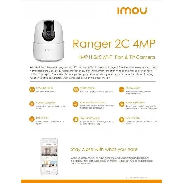 IP-камера IMOU Ranger 2C TA42p 4 МП - фото 6