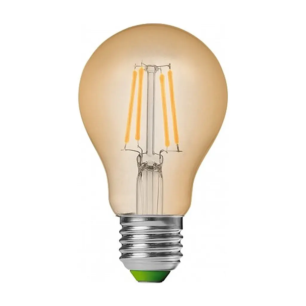 Лампочка Eurolamp A60 8W E27 2700K (deco) акция 1+1 new (MLP-LED-A60-08273(Amber)new) - фото 2
