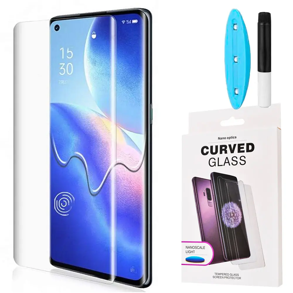 Захисне скло DK для Oppo Reno5 Pro+ 5G UV Curved 010276 clear 2 шт. - фото 3