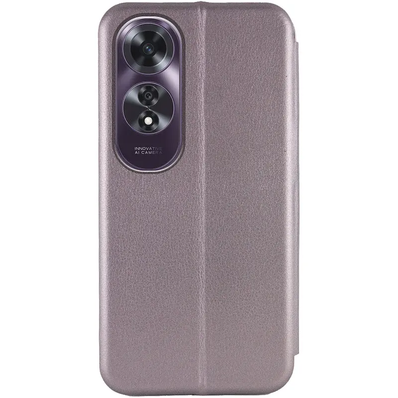 Шкіряний чохол-книжка Classy для Oppo A60 4G Сірий - фото 2
