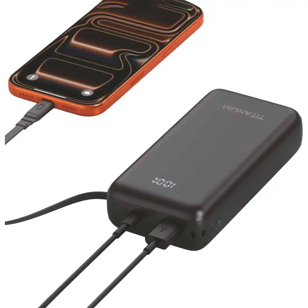 Повербанк Titanum WCS20 PD45W 20000 mAh чорний (TPB-WCS20-B) - фото 12