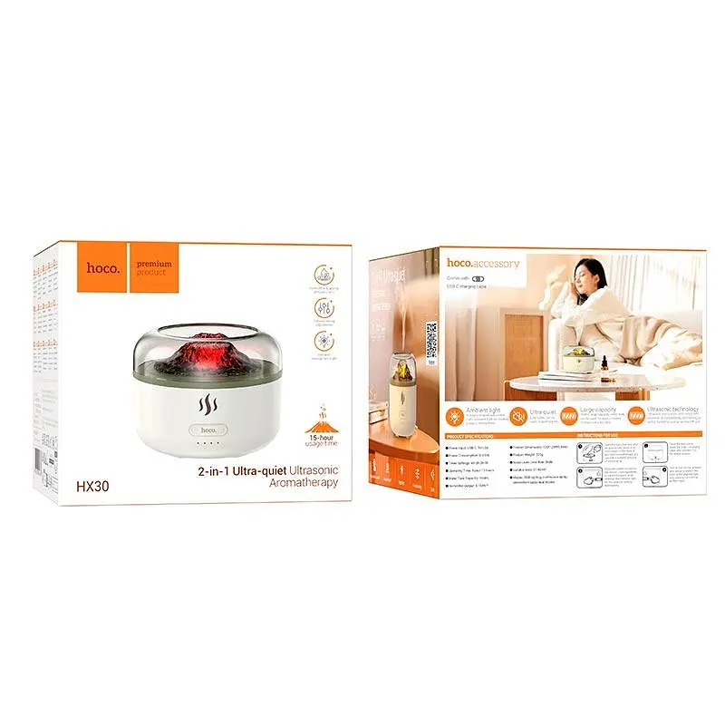 Зволожувач повітря Hoco Ultrasonic aromatherapy HX30 |15h, 160ml| - фото 2
