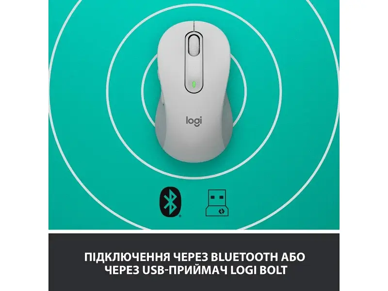 Миша Logitech Signature M650 Wireless Off-White (910-006255) - фото 5