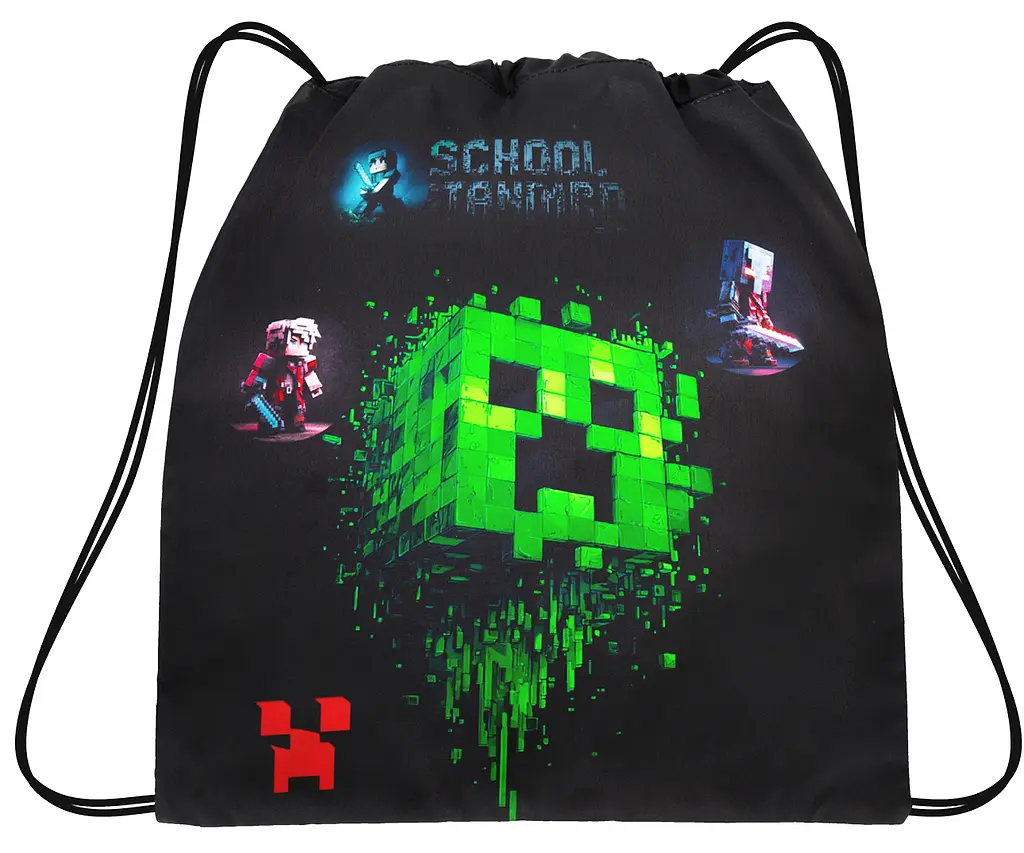 Шкільний ортопедичний рюкзак 3 в 1 для хлопчика School Standard 38х30х18 см Майнкрафт в 1 клас (Full 170-84) - фото 3