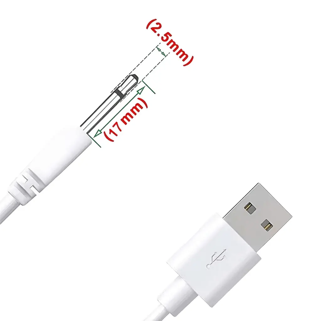 USB зарядний кабель 2.5 мм — універсальний зарядний пристрій - фото 2