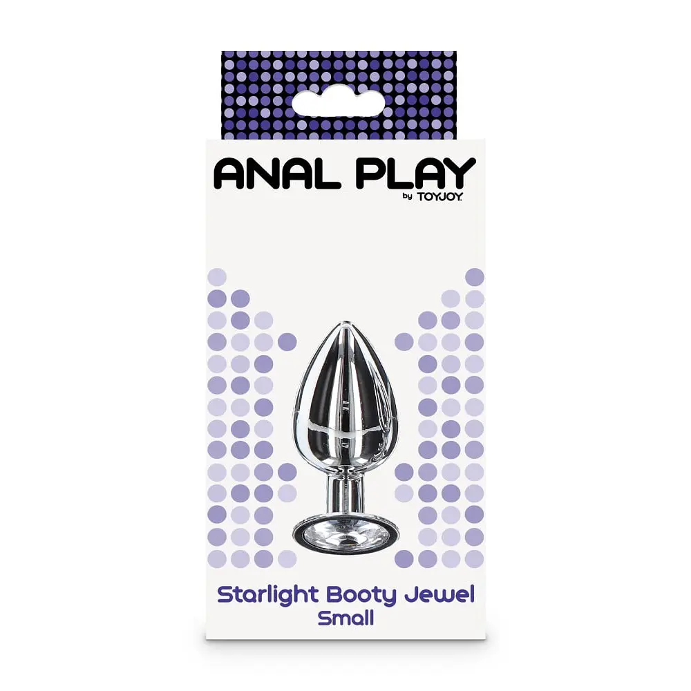 Анальна пробка Anal Play Starlight Booty Jewel Small 7.2 см (сріблястий) - фото 7